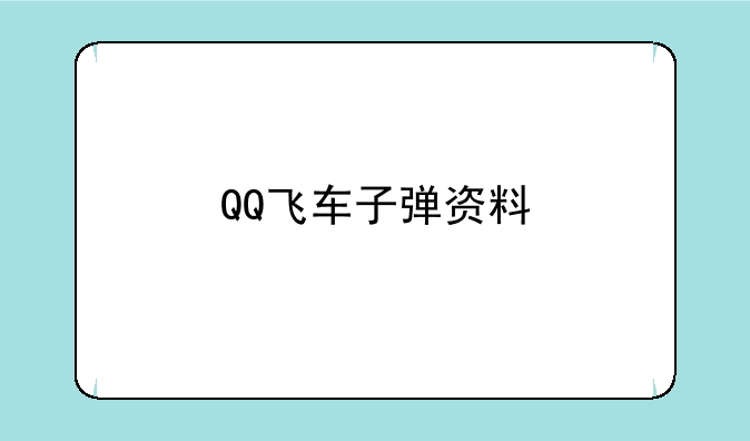 QQ飞车子弹资料